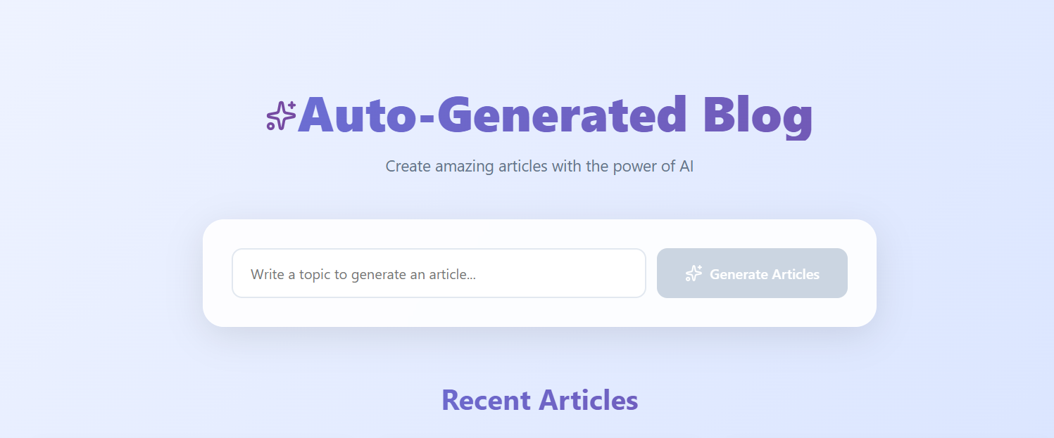 Auto-Generated Blogs